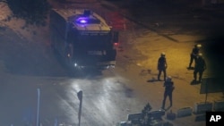 伊斯坦布尔示威现场的警察