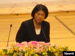 台灣文化部長龍應台(美國之音張永泰拍攝)