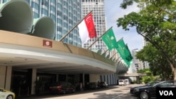 新加坡香格里拉酒店。（美國之音黎堡）