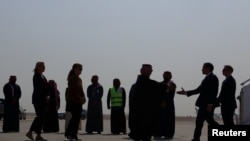 Госсекретарь Марко Рубио по прибытии в Международный аэропорт имени короля Халида. Эр-Рияд, Саудовская Аравия (архивное фото) 