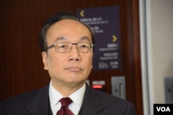 香港公民黨黨魁梁家傑表示，北京沒有給予港人高度自治。（美國之音湯惠芸攝）