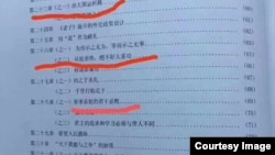 网络流传的被列为禁书的老子研究学术专著相关目录。