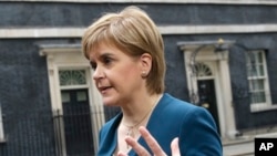 苏格兰首席部长斯特金(资料照片)