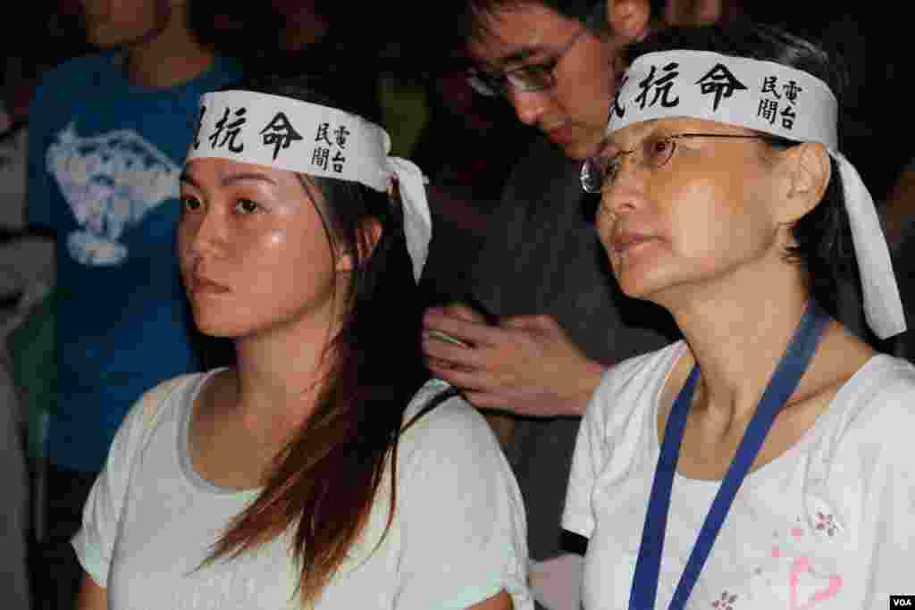 和平佔中運動舉行啟動佔中運動公民抗命集會（美國之音海彥拍攝）