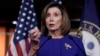资料照：美国国会众议院议长佩洛西（Hosue Speaker Nancy Pelosi, D-CA）2020年1月9日出席记者会。
