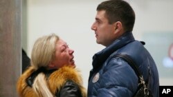 俄羅斯客機西奈墜毀乘客家屬在機場等候消息。