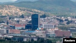 位於北韓邊界城市開城的朝韓聯合工業園區。