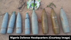 Bama-baman da aka samu makon jiya cikin wata motar da ta yi niyyar kai hari kan sojoji a Bajoga, Jihar Gombe, Nigeria