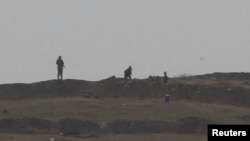 叙利亚科巴尼的伊斯兰国武装分子