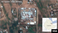 Map of Jail Ogaden, in Jijiga, Ethiopia