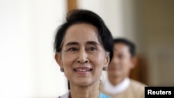 缅甸反对派领袖昂山素季。（资料照片）