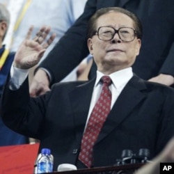 中国执政党退休的首脑、前国家主席江泽民