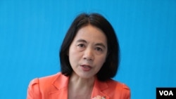 台北市副市长周丽芳（美国之音杨明拍摄）