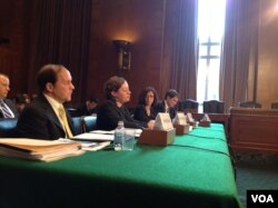 美国国会就中国世贸承诺举行听证。（美国之音 杨晨拍摄）