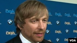 《模仿游戏》导演泰杜姆（美国之音包小祥摄）