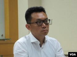 台湾世代教育基金会董事王智盛 （美国之音张永泰拍摄）