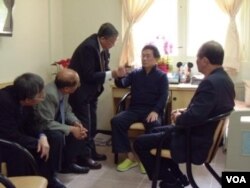 陈水扁最近接受探视(台湾监察部照片)