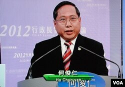 何俊仁質疑，今年3月中的特首選舉電視論壇，兩位建制派候選人都可能公開說謊