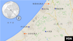 加沙地图