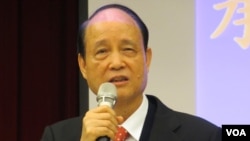 台湾海基会董事长 林中森(美国之音张永泰拍摄)