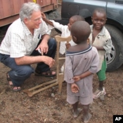 Ammann at work in Goma, Democratic Republic of the Congo.