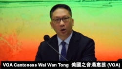 香港律政司司長袁國強 (攝影：美國之音湯惠芸)
