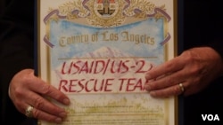 表扬状（美国之音国符拍摄）