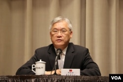 台湾陆委会主委夏立言(美国之音杨明拍摄)