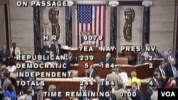 众议院投票通过推翻医保改革法(照片来源: 视图截屏)