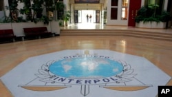 法国里昂的国际刑警组织总部入口大厅（2007年10月16日）