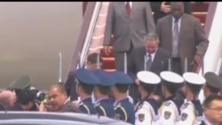 2012-07-04 美國之音視頻新聞: 古巴領袖抵達北京訪問