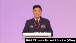 5月31日中國海軍上將孫建國在香格里拉對話會作大會演講﹐稱南中國海建設﹐是為了履行國際義務。