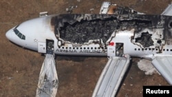 在旧金山坠机的韩亚航214号班机