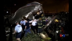 2015-05-13 美國之音視頻新聞:美國一列火車在費城附近脫軌至少五人死亡