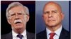 白宫宣布博尔顿（左）接任麦克马斯特出任总统国安顾问（路透社）