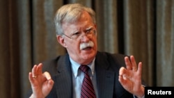 前美國白宮國家安全顧問博爾頓。（資料圖片）