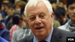 前港督彭定康 （美国之音汤惠芸摄）