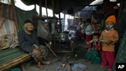 逃到中國雲南省的緬甸克欽人(資料圖片)