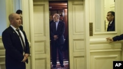 伊朗首席談判代表薩利赫在瑞士與美國官員會談