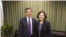 民进党主席蔡英文和美国在台协会主任梅健华（民进党提供）