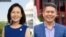 Dân biểu Hạ viện Mỹ Michelle Steel (ảnh trái) đang bị Derek Tran, một luật sư ở Quận Cam, dẫn trước trong cuộc đua tái cử vào Quốc hội Mỹ đại diện Địa hạt 45 ở California.