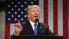 President Donald Trump delivers his first State of the Union address in the House chamber of the U.S. Capitol to a joint session of Congress, Jan. 30, 2018 in Washington.