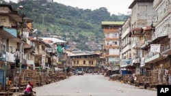 塞拉利昂在戒嚴期間的街道