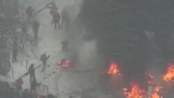 烏克蘭抗議者和政府對峙局勢緊張