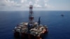 在越南头顿海岸附近的一座深水钻井平台。（2018年4月29日）
