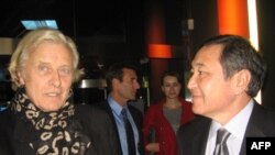 Рутгер Хауэр и Борис Чердабаев на открытии фестиваля