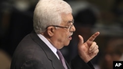 巴勒斯坦民族权力机构主席阿巴斯6月27日在联合国大会上发言