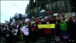 2016-01-10 美國之音視頻新聞: 科隆抗議 難民潮給德國社會帶來負面影響