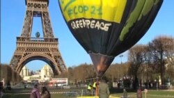 巴黎氣候峰會前全球活動人士抗議施壓