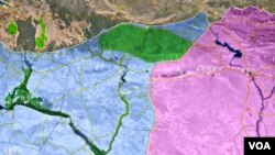 摩蘇爾及周邊地區示意圖